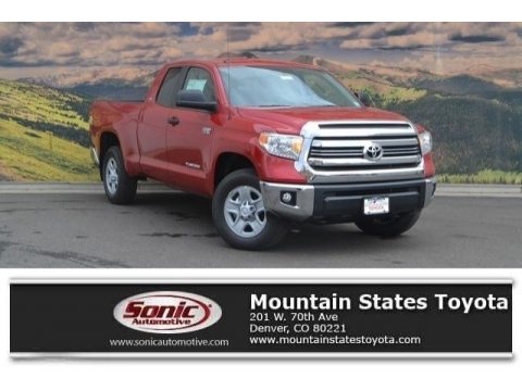 Barcelona Red Metallic Toyota Tundra SR5 Double Cab 4x4.  Click to enlarge.