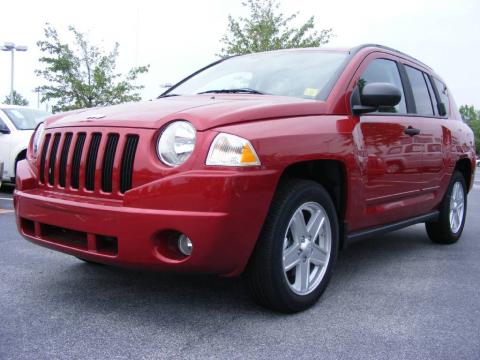 Inferno Red Crystal Pearl Jeep Compass Sport.  Click to enlarge.