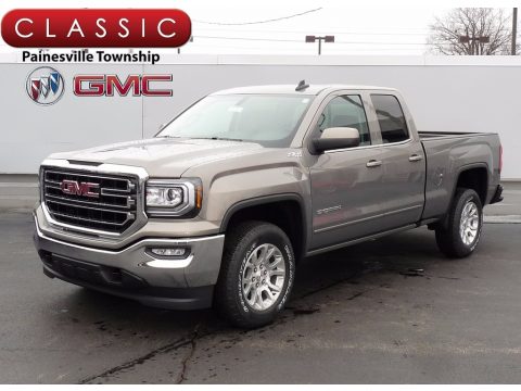 Pepperdust Metallic GMC Sierra 1500 SLE Double Cab 4WD.  Click to enlarge.