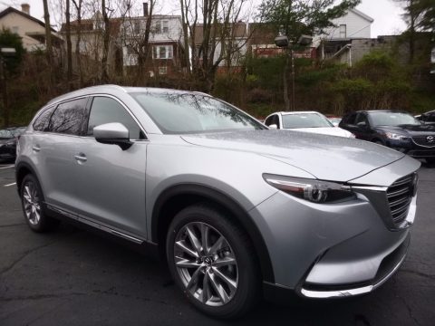 Sonic Silver Metallic Mazda CX-9 Signature AWD.  Click to enlarge.