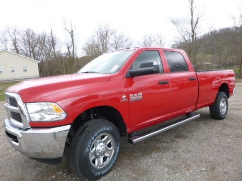 Flame Red Ram 3500 Tradesman Crew Cab 4x4.  Click to enlarge.