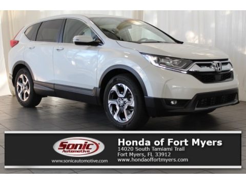 White Diamond Pearl Honda CR-V EX-L.  Click to enlarge.