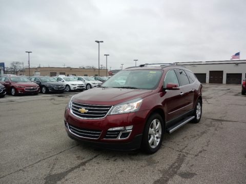 Siren Red Tintcoat Chevrolet Traverse Premier AWD.  Click to enlarge.
