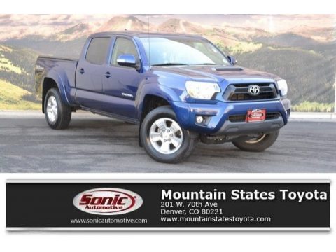 Blue Ribbon Metallic Toyota Tacoma V6 SR5 Double Cab 4x4.  Click to enlarge.