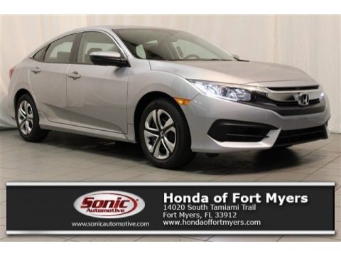 Lunar Silver Metallic Honda Civic LX Sedan.  Click to enlarge.