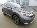 Front 3/4 View of 2017 Honda CR-V Touring AWD #1