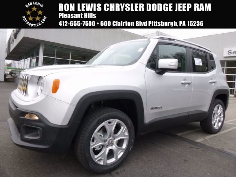 Glacier Metallic Jeep Renegade Limited 4x4.  Click to enlarge.