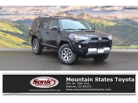 Midnight Black Metallic Toyota 4Runner TRD Off-Road Premium 4x4.  Click to enlarge.