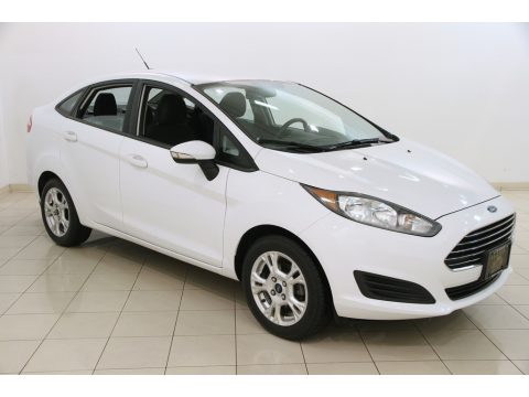 Oxford White Ford Fiesta SE Sedan.  Click to enlarge.