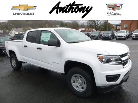 Summit White Chevrolet Colorado WT Crew Cab 4x4.  Click to enlarge.