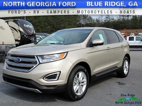 White Gold Metallic Ford Edge SEL AWD.  Click to enlarge.