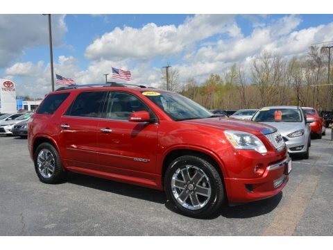 Crystal Red Tintcoat GMC Acadia Denali AWD.  Click to enlarge.