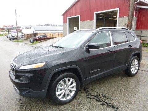 Diamond Black Crystal Pearl Jeep Cherokee Limited 4x4.  Click to enlarge.