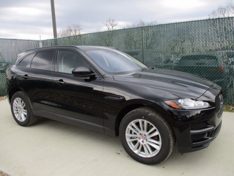 Ebony Black Jaguar F-PACE 35t AWD Prestige.  Click to enlarge.