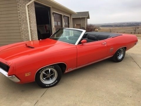 Red Ford Torino GT Convertible.  Click to enlarge.