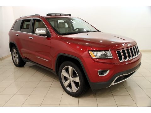 Deep Cherry Red Crystal Pearl Jeep Grand Cherokee Limited 4x4.  Click to enlarge.