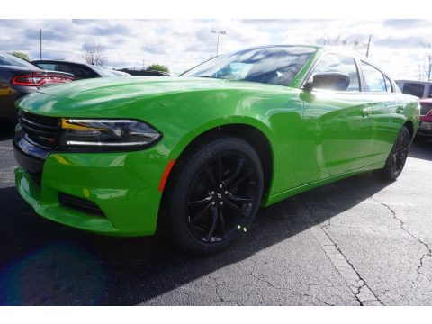 Green Go Dodge Charger SE.  Click to enlarge.