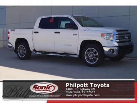Super White Toyota Tundra SR5 TSS Off-Road CrewMax.  Click to enlarge.