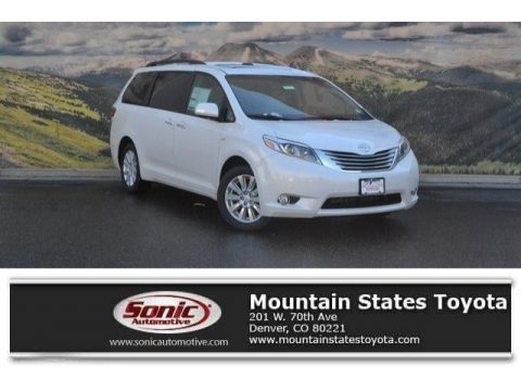 Blizzard White Pearl Toyota Sienna Limited AWD.  Click to enlarge.