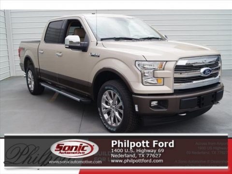 White Gold Ford F150 Lariat SuperCrew 4X4.  Click to enlarge.