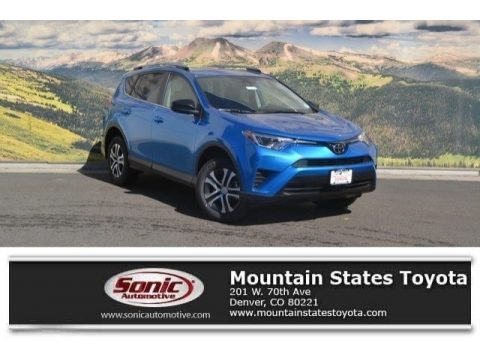 Electric Storm Metallic Toyota RAV4 LE AWD.  Click to enlarge.