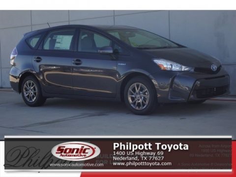 Magnetic Gray Metallic Toyota Prius v Four.  Click to enlarge.
