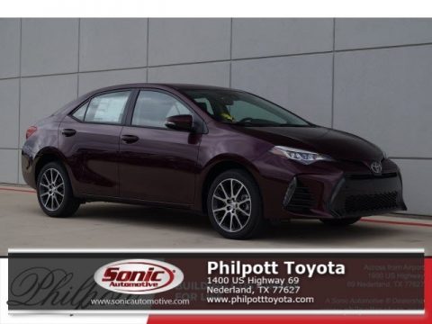 Black Cherry Pearl Toyota Corolla 50th Anniversary Special Edition.  Click to enlarge.