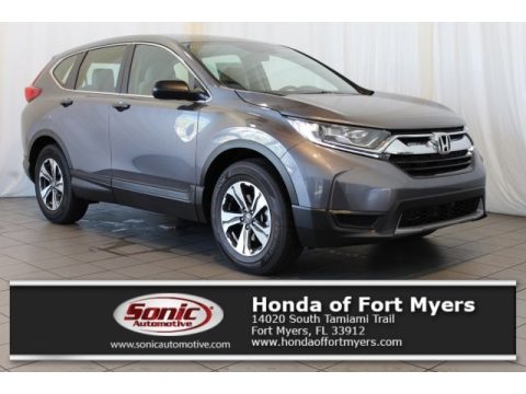 Modern Steel Metallic Honda CR-V LX.  Click to enlarge.