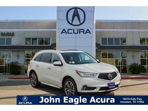 White Diamond Pearl Acura MDX Advance SH-AWD.  Click to enlarge.