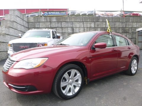 Deep Cherry Red Crystal Pearl Chrysler 200 Touring.  Click to enlarge.