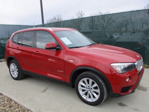 Melbourne Red Metallic BMW X3 xDrive28i.  Click to enlarge.