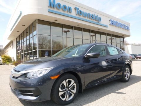 Cosmic Blue Metallic Honda Civic LX Sedan.  Click to enlarge.