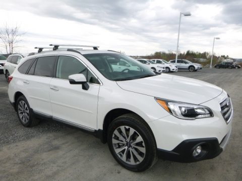 Crystal White Pearl Subaru Outback 2.5i Touring.  Click to enlarge.