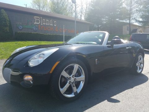 Mysterious Black Pontiac Solstice Roadster.  Click to enlarge.