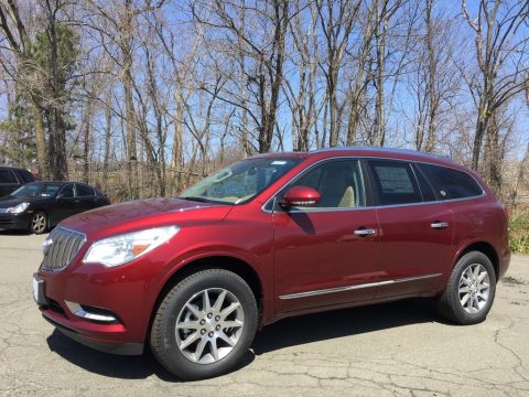 Crimson Red Tintcoat Buick Enclave Leather AWD.  Click to enlarge.