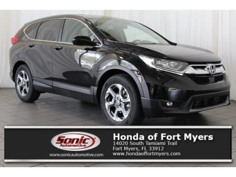 Crystal Black Pearl Honda CR-V EX-L.  Click to enlarge.