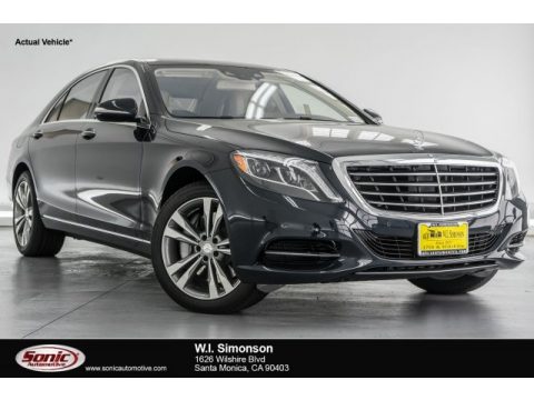 Anthracite Blue Metallic Mercedes-Benz S 550 4Matic Sedan.  Click to enlarge.