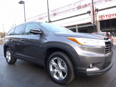 Predawn Gray Mica Toyota Highlander Limited Platinum AWD.  Click to enlarge.