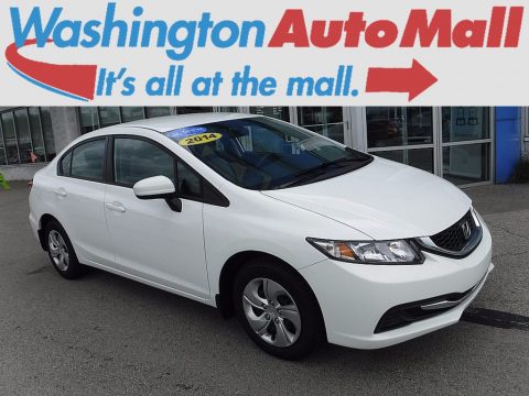 Taffeta White Honda Civic LX Sedan.  Click to enlarge.