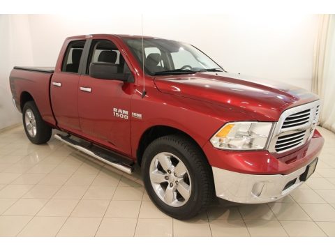 Deep Cherry Red Crystal Pearl Ram 1500 Big Horn Quad Cab 4x4.  Click to enlarge.
