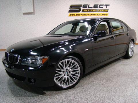 Black Sapphire Metallic BMW 7 Series 750Li Sedan.  Click to enlarge.
