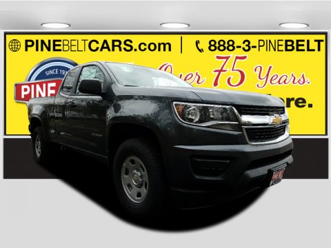 Cyber Gray Metallic Chevrolet Colorado WT Extended Cab.  Click to enlarge.