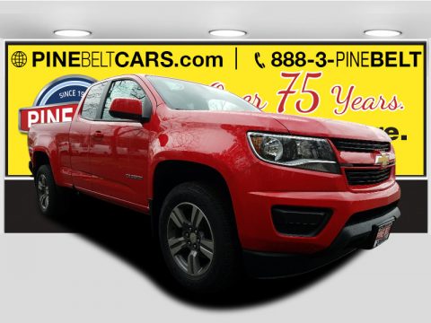 Red Hot Chevrolet Colorado WT Extended Cab.  Click to enlarge.