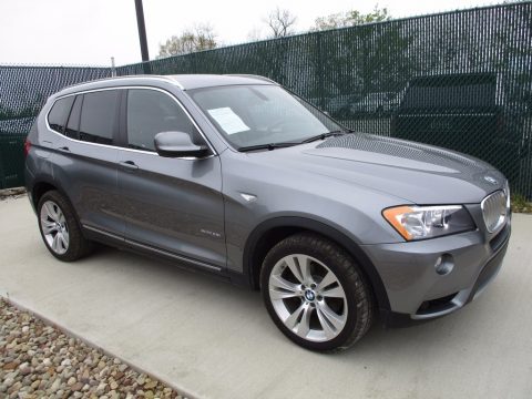 Space Gray Metallic BMW X3 xDrive 35i.  Click to enlarge.
