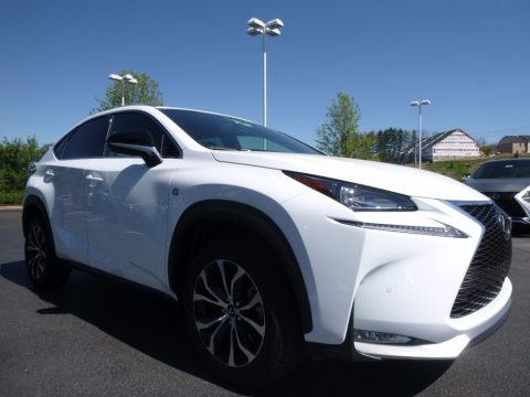 Ultra White Lexus NX 200t F Sport AWD.  Click to enlarge.