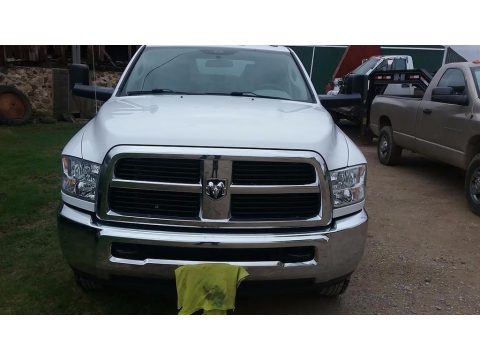 Bright White Dodge Ram 3500 HD ST Crew Cab 4x4 Dually.  Click to enlarge.