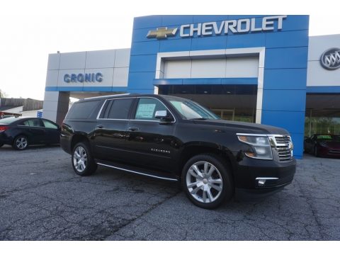 Black Chevrolet Suburban Premier.  Click to enlarge.