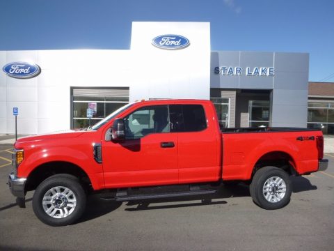 Race Red Ford F250 Super Duty XLT SuperCab 4x4.  Click to enlarge.