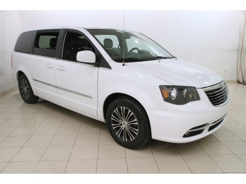 Bright White Chrysler Town & Country S.  Click to enlarge.