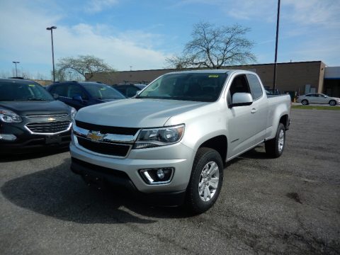 Silver Ice Metallic Chevrolet Colorado LT Extended Cab 4x4.  Click to enlarge.
